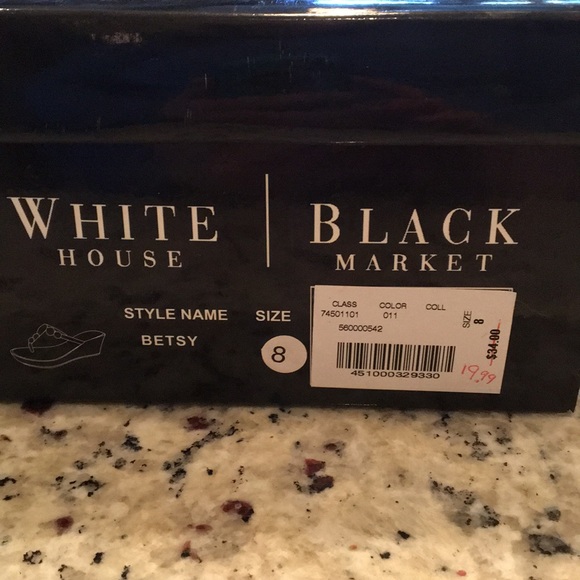 White House Black Market Thong Wedges - Picture 6 of 6